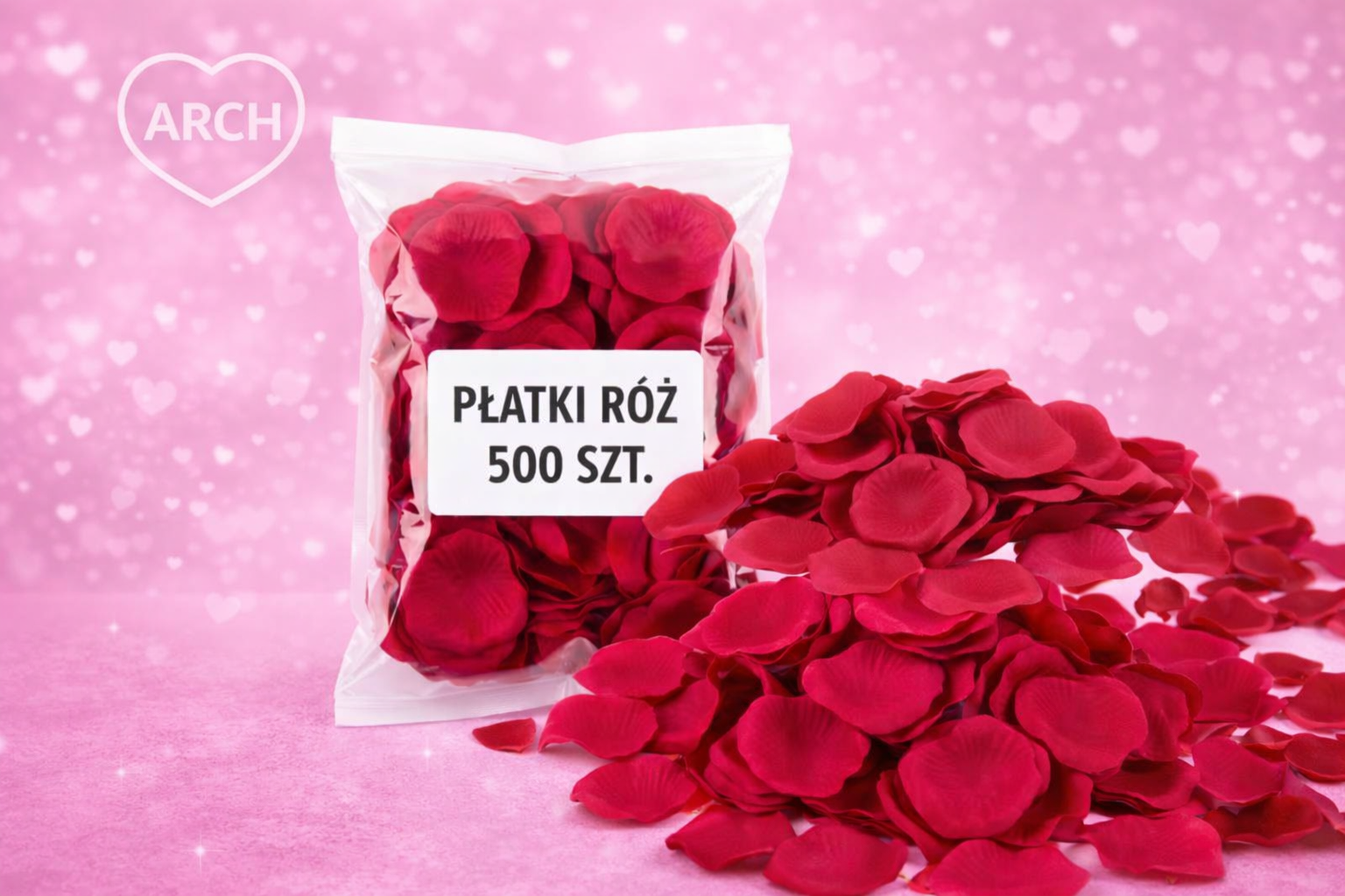 Płatki Róż ARCH – 500 szt. 🌹❤️ (dekoracja walentynkowa)